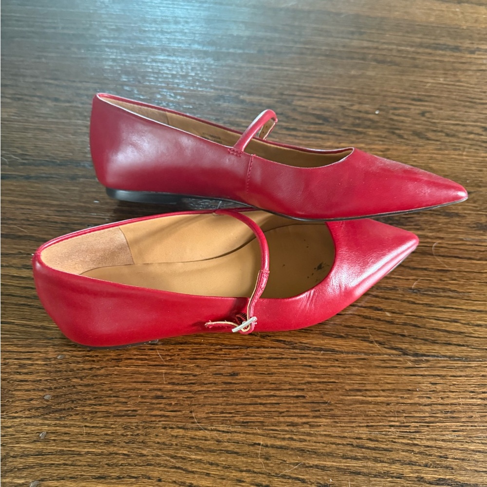 Madewell Red Elsie Mary Jane Flat - Picture 4 of 6